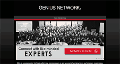 Desktop Screenshot of geniusnetworkmastermindmembership.com