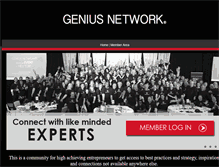 Tablet Screenshot of geniusnetworkmastermindmembership.com